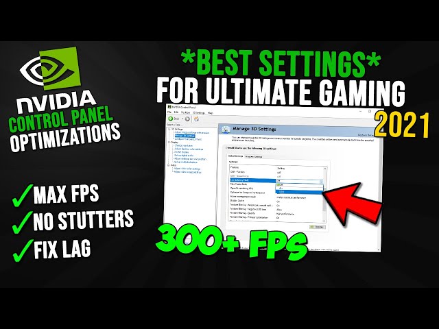 Best Nvidia Control Panel Settings for Gaming & Performance 2021 🔧 - Boost FPS