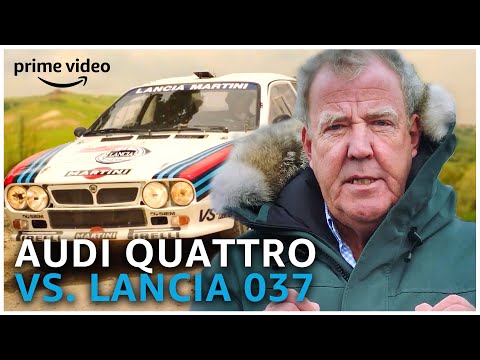 Clarkson's Favourite Rally Battle: 1983 Audi Quattro VS. Lancia 037 | Amazon Prime Video NL