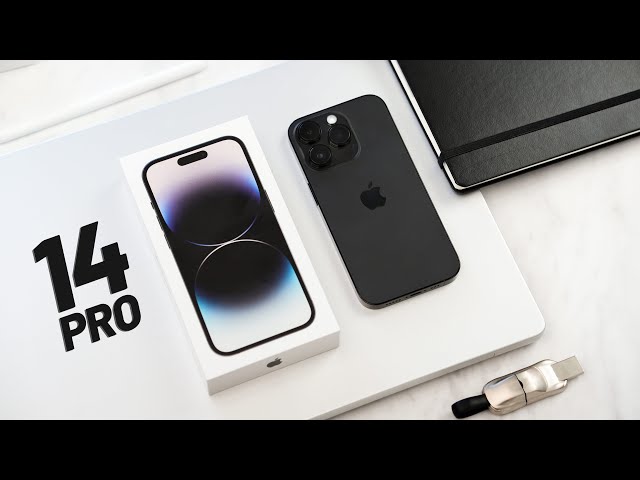 iPhone 14 Pro UNBOXING and SETUP - Space Black