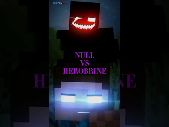 Null Vs Herobrine 💀 #shorts #minecraft #herobrine