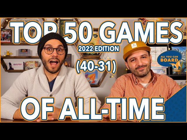Top 50 BEST Board Games of All-Time | 2022 Edition | 40-31