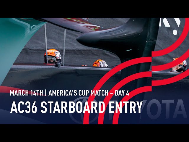 The 36th America’s Cup | Starboard Entry Stern Camera | 🔴 LIVE Day 4