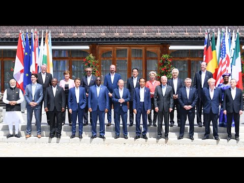 PM Modi with the G7 leaders at Schloss Elmau in Germany