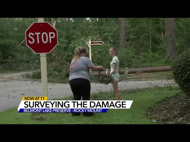 Tornado downs trees, flattens homes near Rocky Mount along Nash-Edgecombe county line