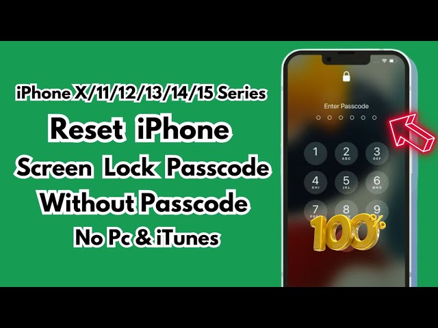 Reset iPhone Screen Lock Passcode Without Data Losing ! How To Unlock iPhone X/11/12/13/14/15 ! 2024