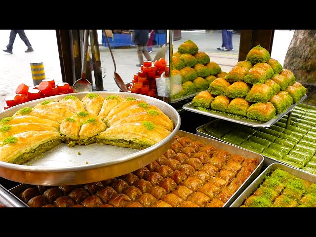 5 Best Turkish Desserts | Best Turkish Baklava | Baklava | Kunefe | Kunafa  | Turkish Street Food