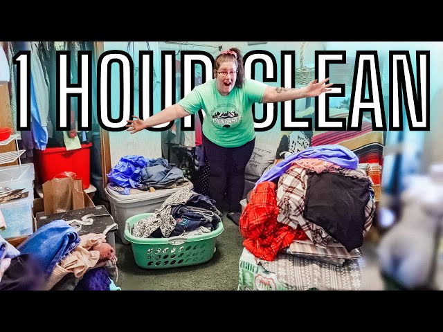 1 HOUR MOBILE HOME CLEAN WITH ME MY ENTIRE HOUSE WAS A MASSIVE DISASTER 1 HOUR CLEANING MOTIVATION