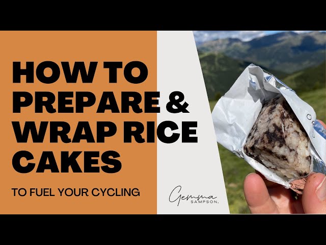 How to prepare and wrap rice cakes to fuel cycling