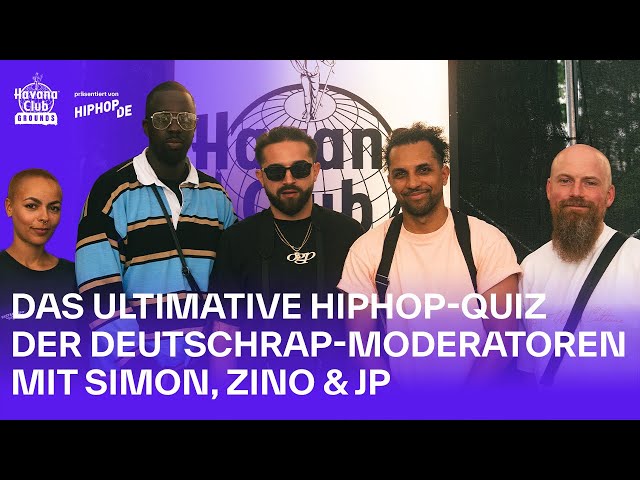 Das ultimative Hiphop-Quiz der Deutschrap-Moderatoren mit Simon, Zino & JP | Havana Club Grounds