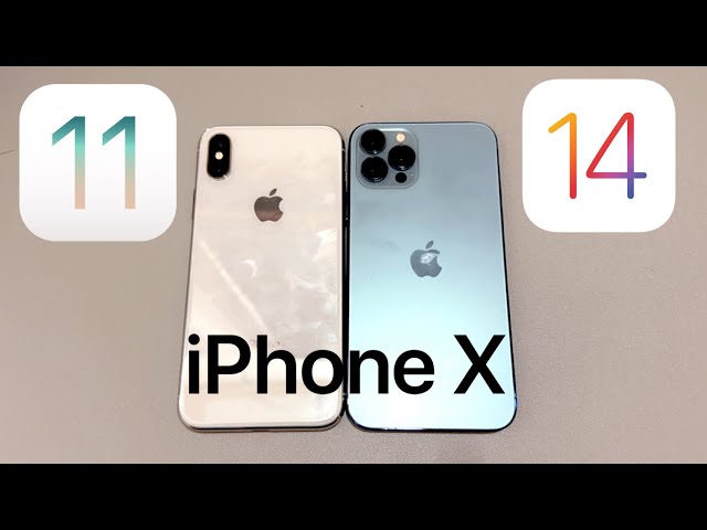 iOS 11 vs iOS 14 on iPhone X