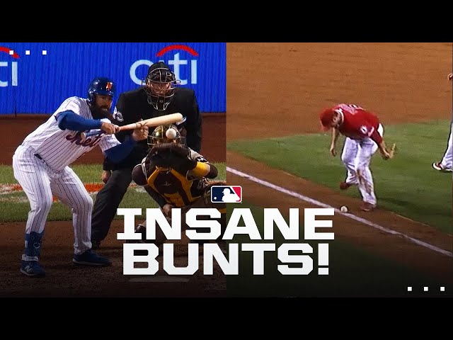 Incredible MLB bunts!! (9 minutes of insanely satisfying bunts!)