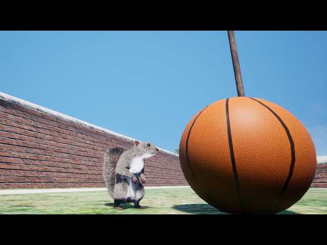 Squirrel plays pro basketball 🏀🐿️
