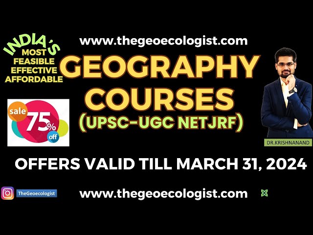 online geography optional course -most affordable #upsc