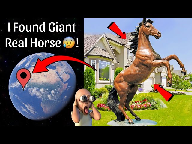 I Found Strange Giant Horse In Real Life On Google Maps And Google Earth 😰!