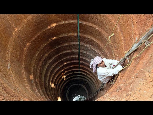 Amazing fastest well digging by hand - Incredible modern borewell drilling machines