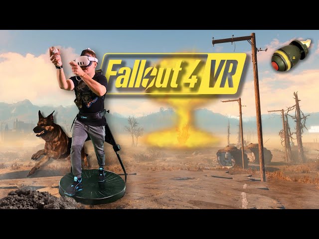 Playing Fallout 4 for the First Time - On a VR Treadmill!