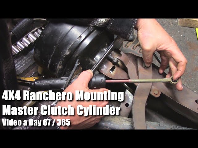 4X4 Ranchero Started Mounting Master Clutch Cylinder Video a Day 67 of 365