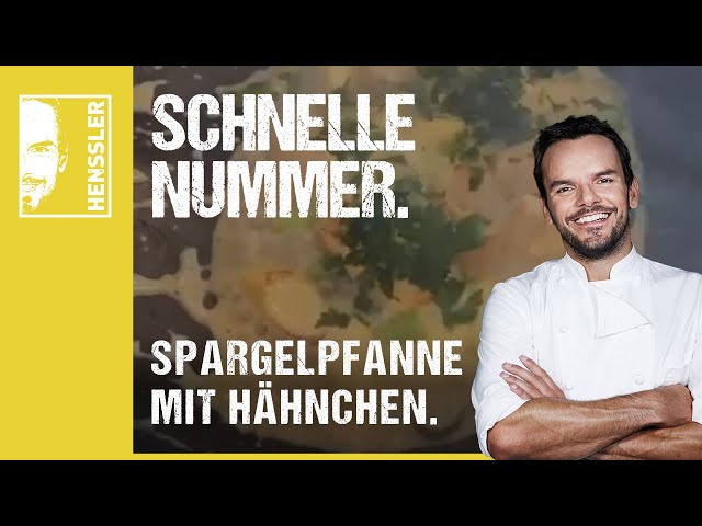 Schnelles Spargel-Rezept mit Hähnchen und Sahne von Steffen Henssler
