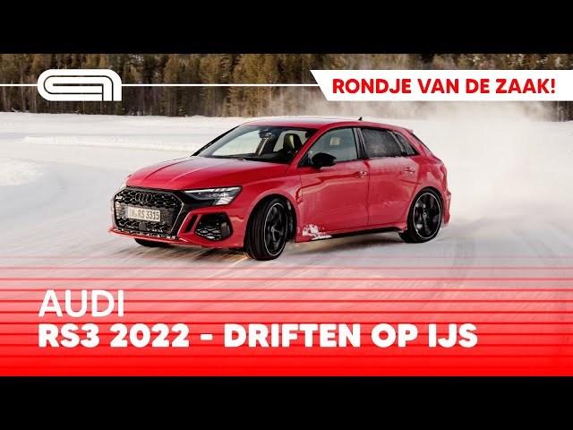Audi RS3 (2022) driften op ijs