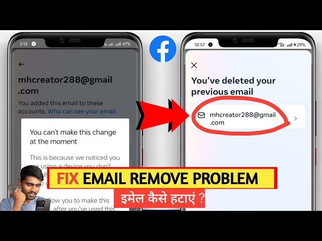 FB Se Gmail Kaise Remove Kare |You can't make this change at the moment facebook Gmail Number remove