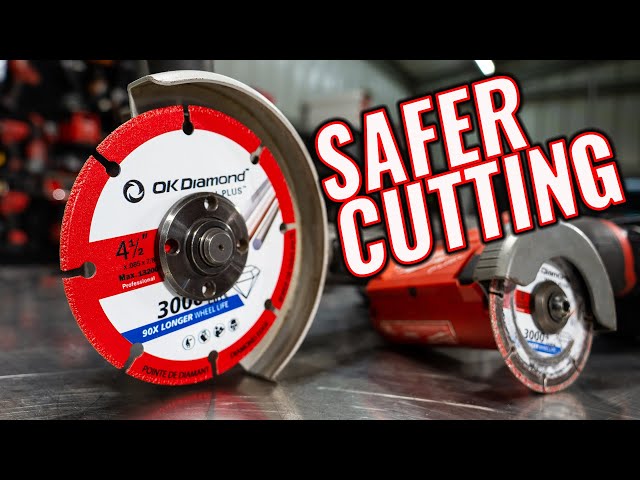 How do you cut steel? SAFER - STRONGER - OK Diamond Metal Plus Cutting Wheel