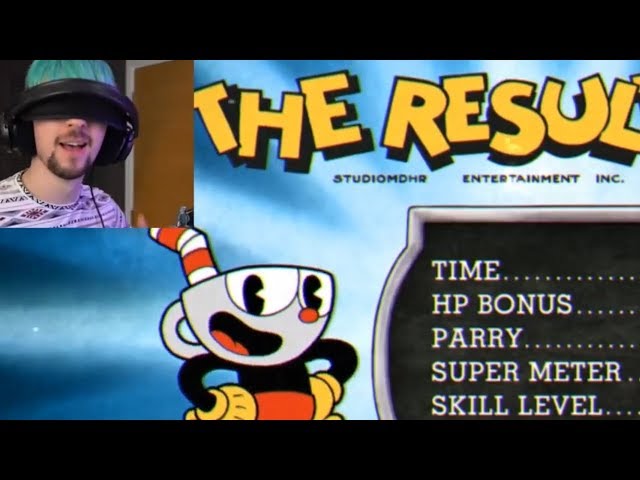Jacksepticeye Dancing and Reactions To The Results | Cuphead