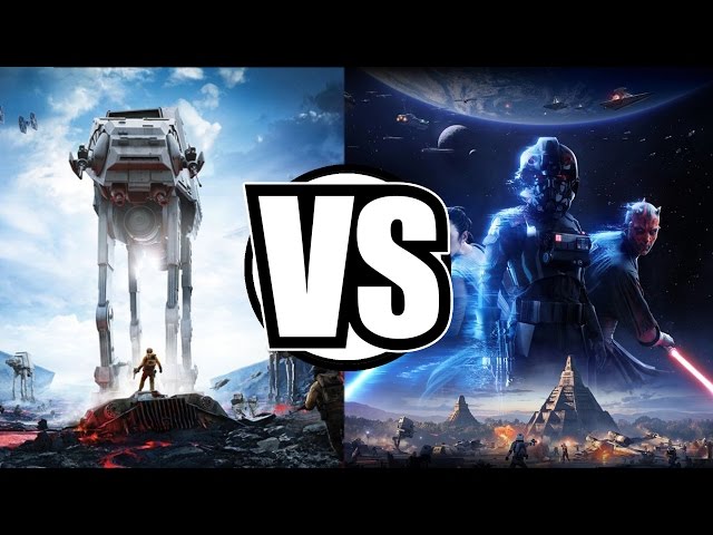 Comparison - Battlefront (2015) vs Battlefront 2 (2017) TRAILERS