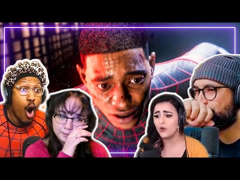 Gamers REACT to the END of Marvel's Spider-Man : Miles Morales | Gamers React