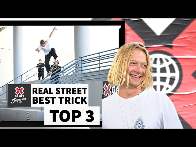 Real Street Best Trick: TOP 3 | X Games California 2023