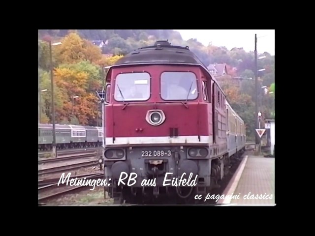 Eisenbahn in Thüringen vor 20 Jahren- Erinnerungen an den interessanten Bahnbetrieb 1996