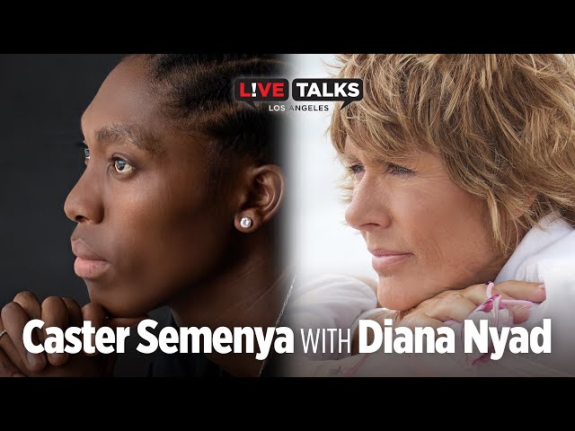 Caster Semenya in conversation with Diana Nyad at Live Talks Los Angeles