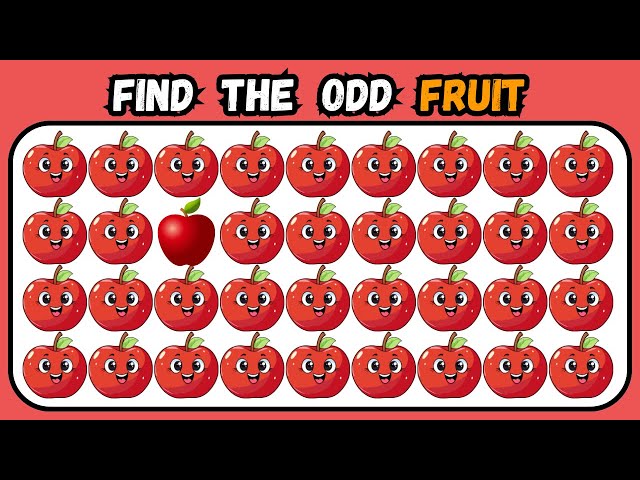 Find the Odd Emoji Out | Fruit Edition | Can yoy Find ?