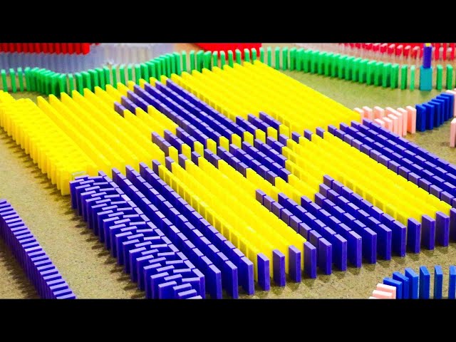 1,000,000 Dominoes falling! Oddly Satisfying Compilation