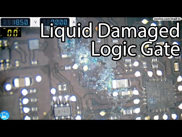 Liquid damage MacBook Air 11" 820-3435 only pulling 0.01 amps