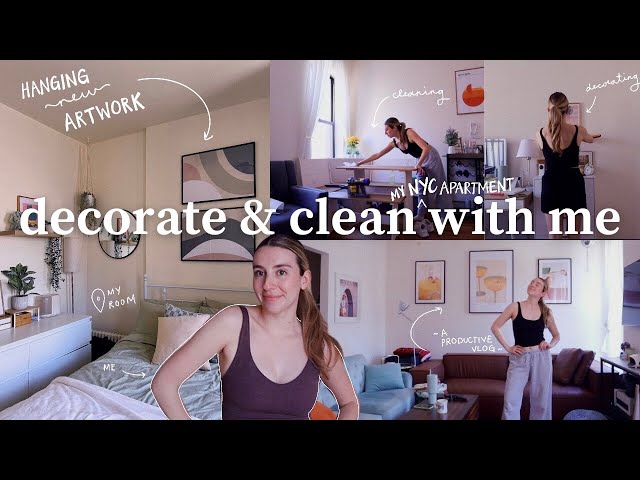 decorate and clean my nyc apartment with me! *a productive vlog*