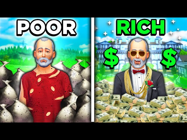 Rags to riches by being an evil person - Sims 4