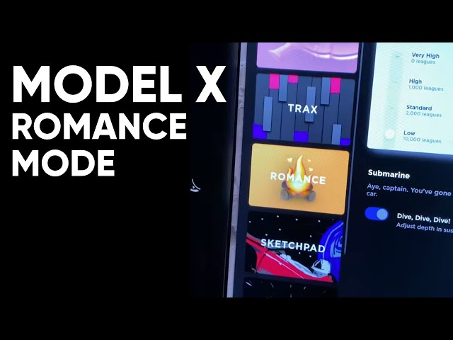 Tesla Model X Romance Mode Tutorial!