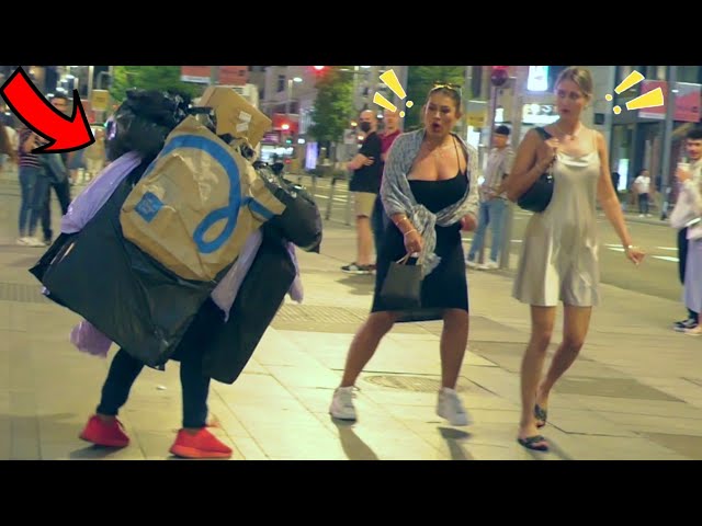 I disguise myself as a trash man and this happens | Trashman Prank