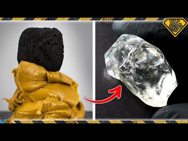 Turning Coal into Diamonds, using Peanut Butter! TKOR On How To Make Peanut Butter Coal Crystals