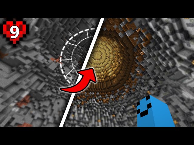 I Transformed A GIANT Crater in Hardcore Minecraft