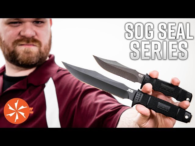 SOG SEAL Pup, SEAL Elite, and SEAL Strike Fixed Blades Available at KnifeCenter.com
