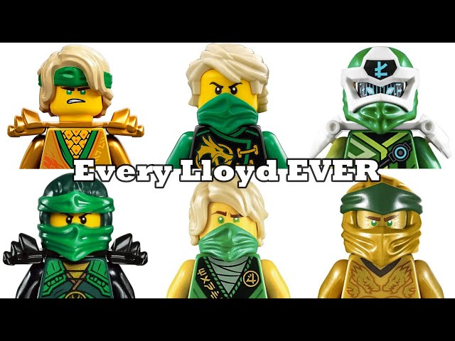Every LEGO Ninjago Lloyd Minifigure EVER MADE 2011-2021 #shorts