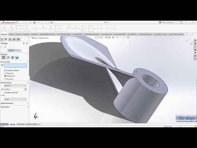 fan blade in solidworks with easy way