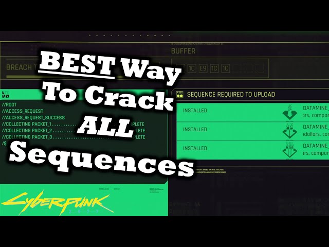 Cyberpunk 2077 Easiest Way to Breach Protocols & Access Points WHILE Cracking ALL Sequences