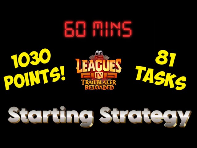 *Spoiler alert* Leagues 4 ultimate starting strategy - Trailblazer reloaded OSRS guide
