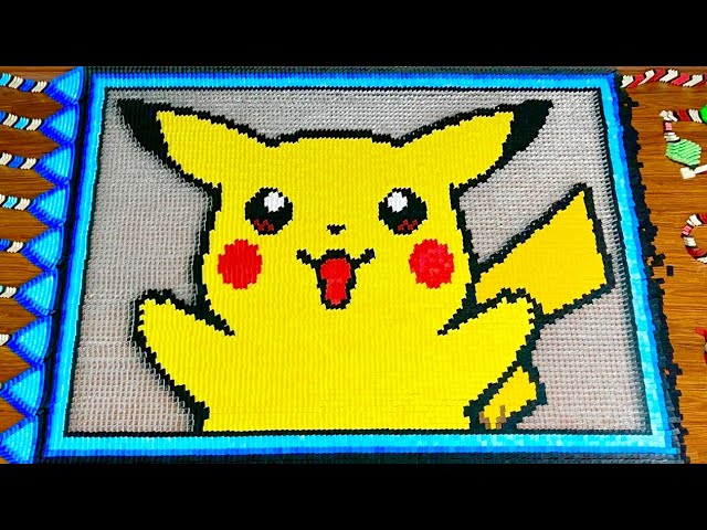 Pokemon in 500,000 Dominoes! - Domino Compilation
