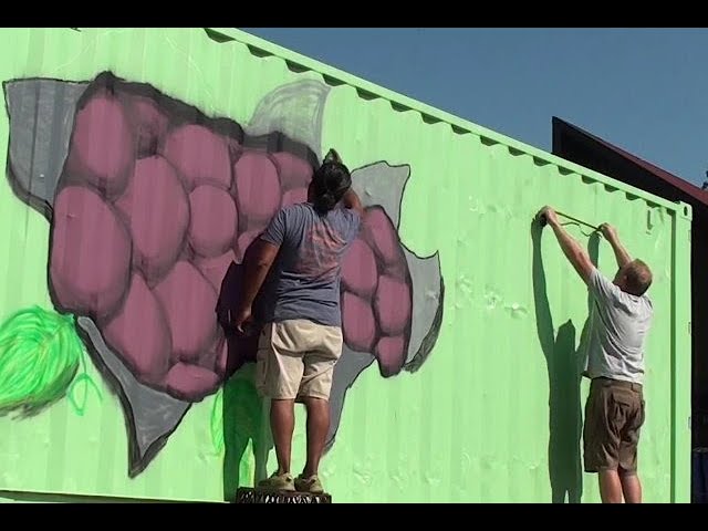 Bursting with Grapes Mural Time Lapse