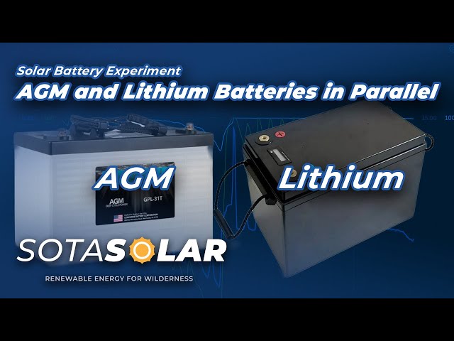 What happens with Lithium (LiFeP04)  and AGM Batteries in parallel ? Let's find out!