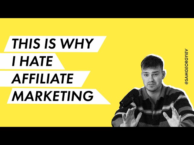 Affiliate Marketing Sucks, Why You Shouldn’t do It