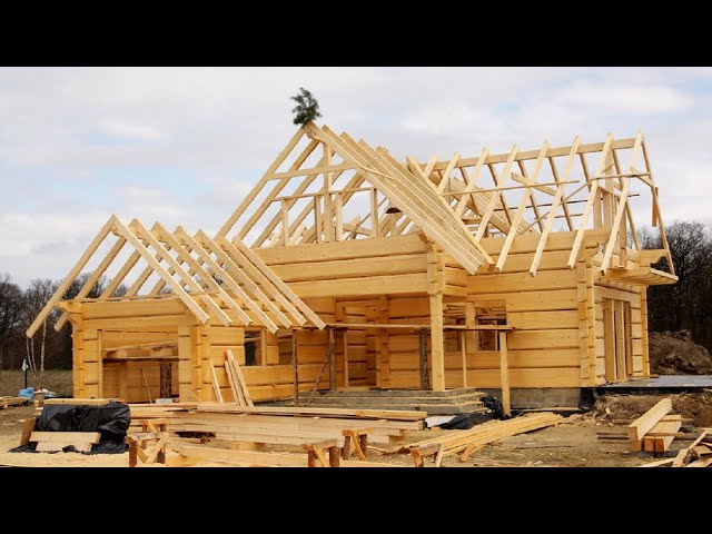 How It's Made Build Wooden House Time Lapse, Amazing Wooden House Construction Workers Skills